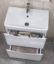 Vigo Мебель для ванной Glem 600-0-2 белая – фотография-10